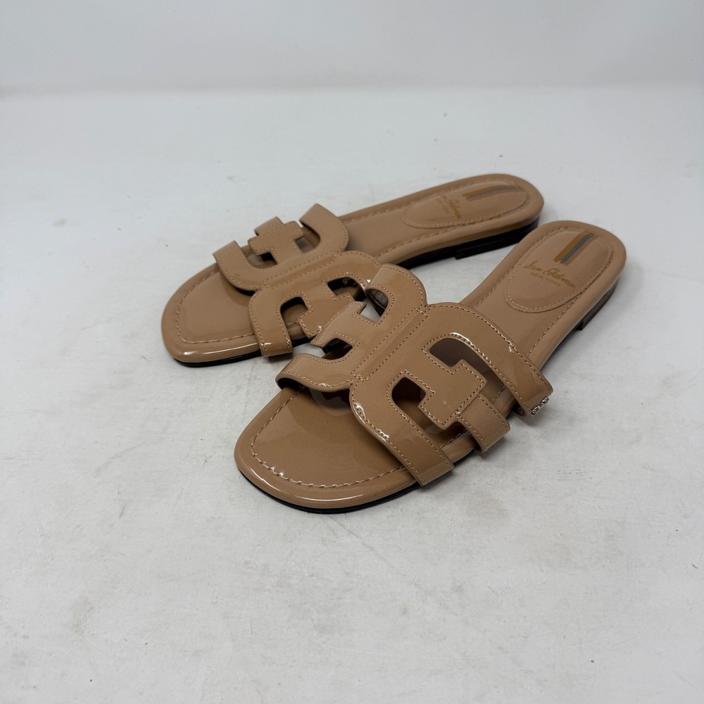 Sam Edelman Tan Cutout Slide Sandals